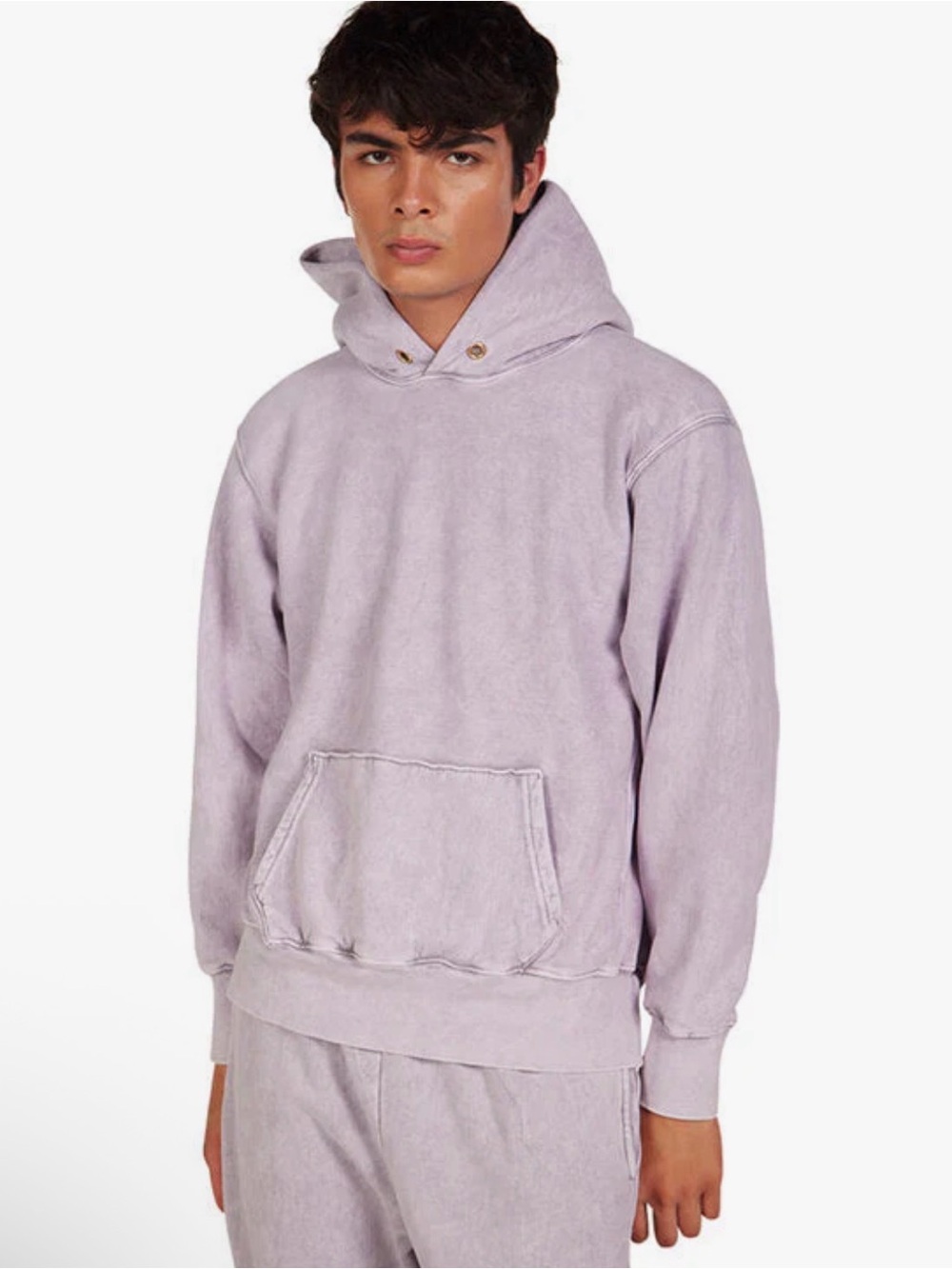 NEW Les Tien $297 Lavender Pullover Hoodie Size small